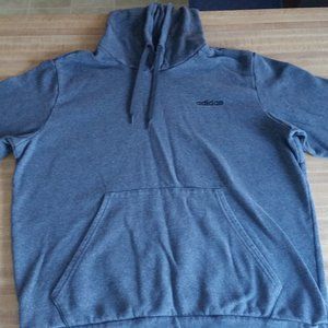 Adidas Grey Cozy Long-Sleeved Pullover Hoodie Sweatshirt - XL